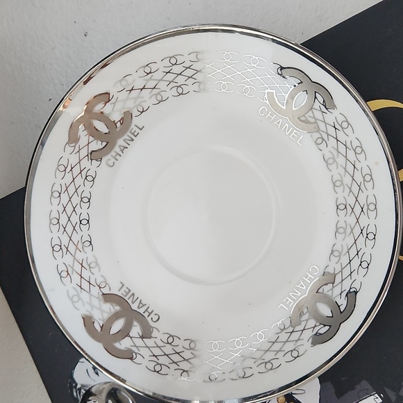 CHANEL Coffee/Tea cup, white/silver - Picture 4 of 6